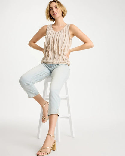 Chico's Trusted - Girlfriend Slim Capri Jeans Beachcomber Indigo
