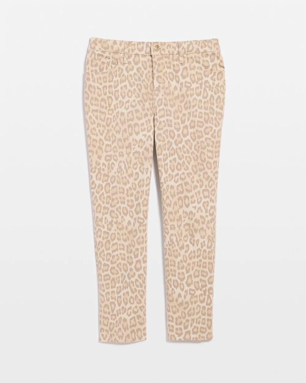 Chico's Premium - Animal Print Girlfriend Slim Cropped Jeans Classic Animal