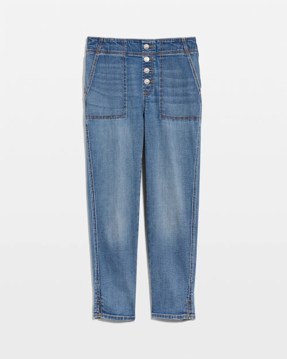 Chico's New - Pull-On 22" Capri Jeans Aquaria Indigo