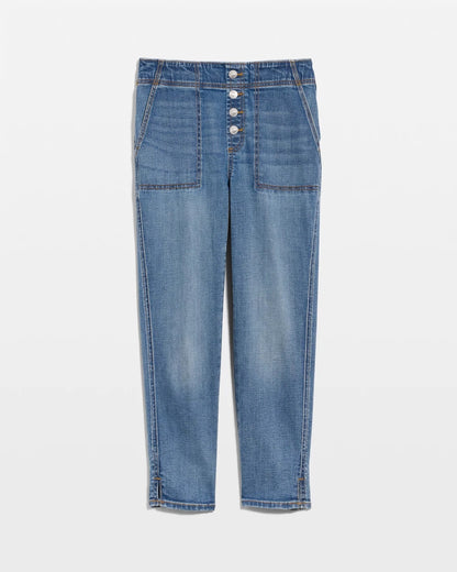 Chico's New - Pull-On 22" Capri Jeans Aquaria Indigo