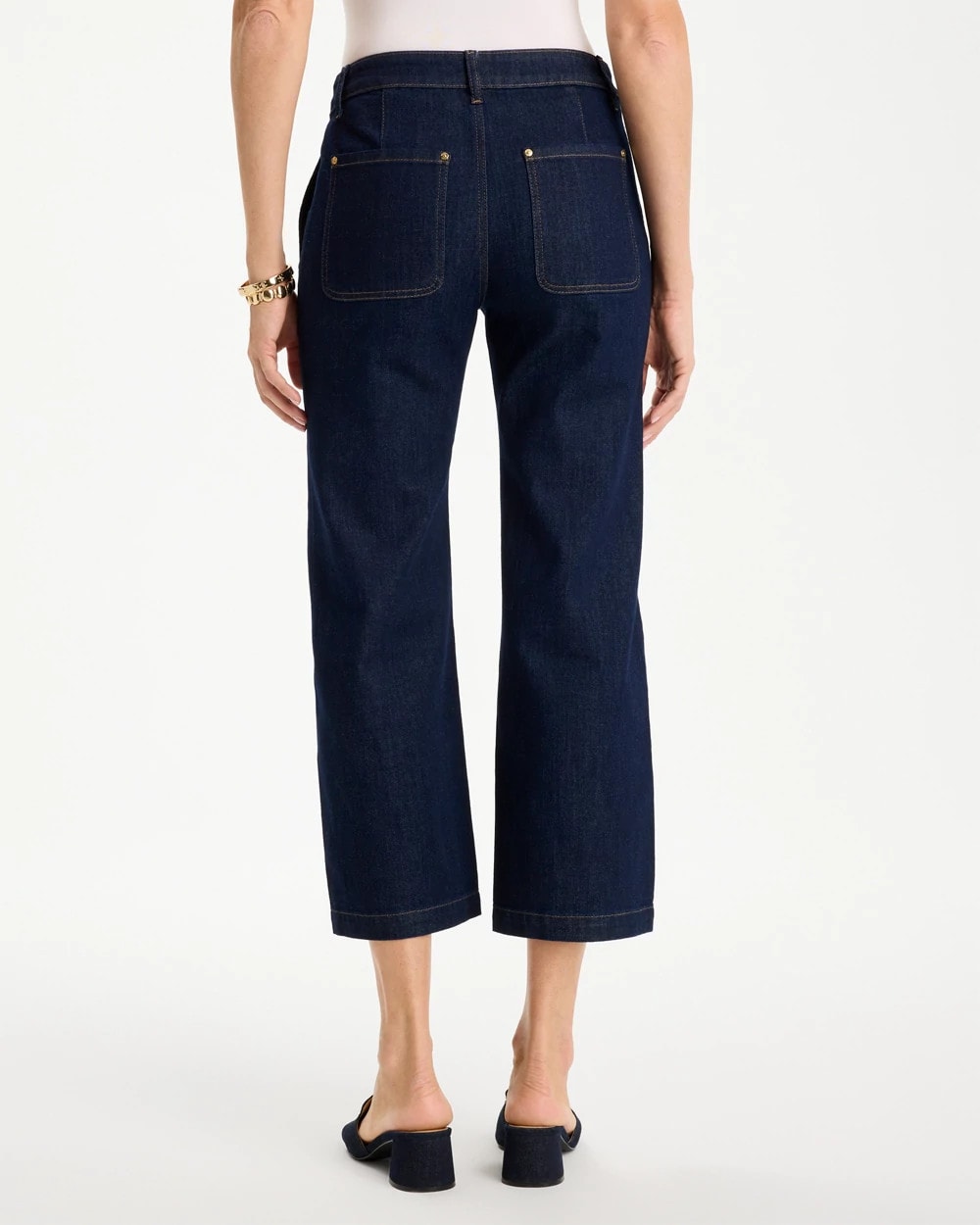 Chico's Signature - Straight Crop Trouser Jeans Cedar Rinse