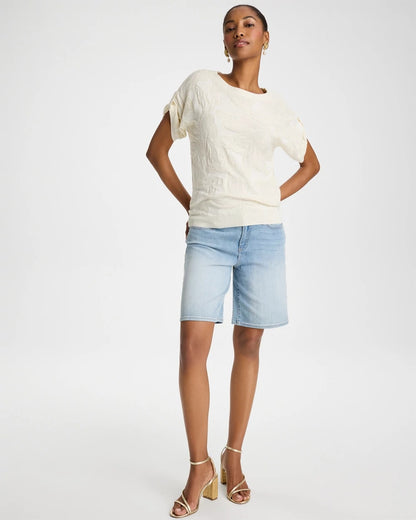 Chico's Value - Girlfriend Slim Indigo Jean Shorts Shasta Indigo
