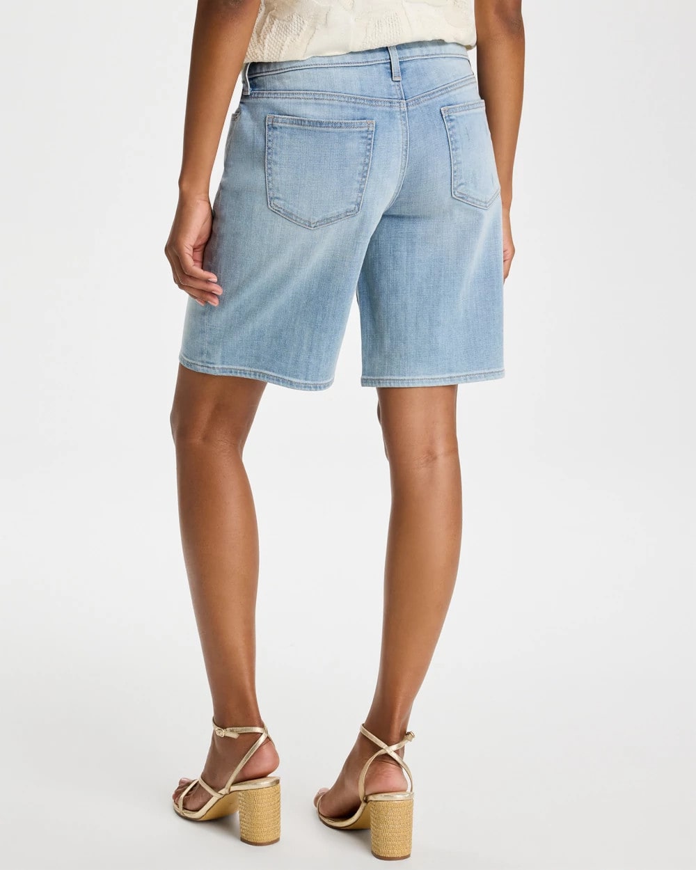 Chico's Value - Girlfriend Slim Indigo Jean Shorts Shasta Indigo
