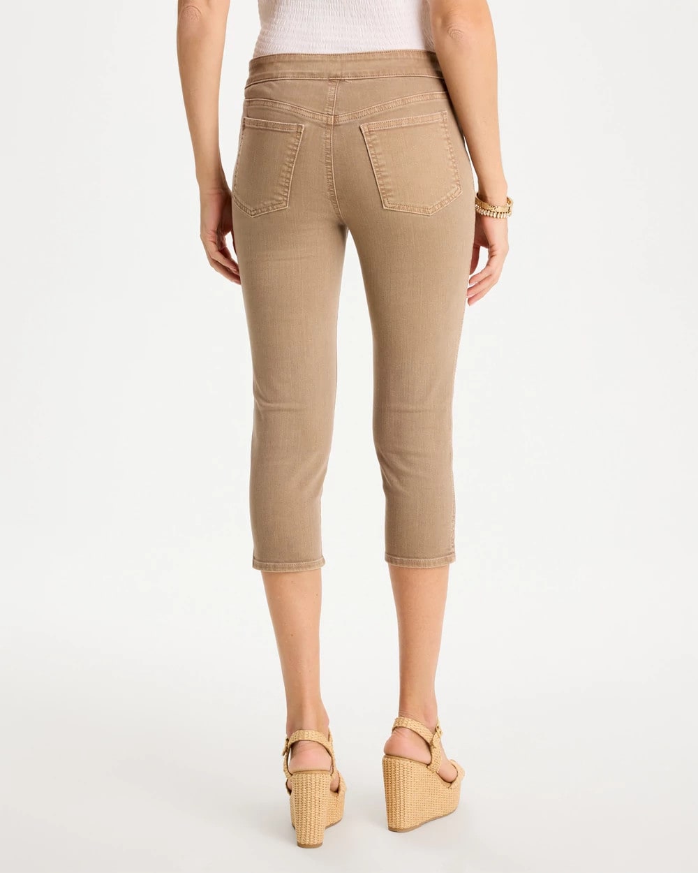 Chico's Trusted - Pull-On Capri Jeans Topaz Smoke