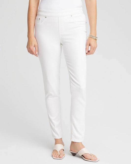 Chico's Best Price - Pull-On Ankle Jeggings Alabaster