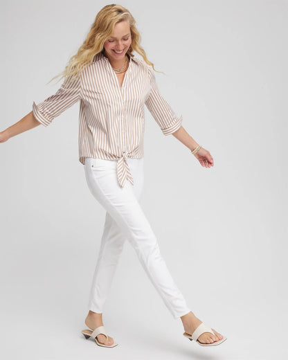 Chico's Best Price - Pull-On Ankle Jeggings Alabaster