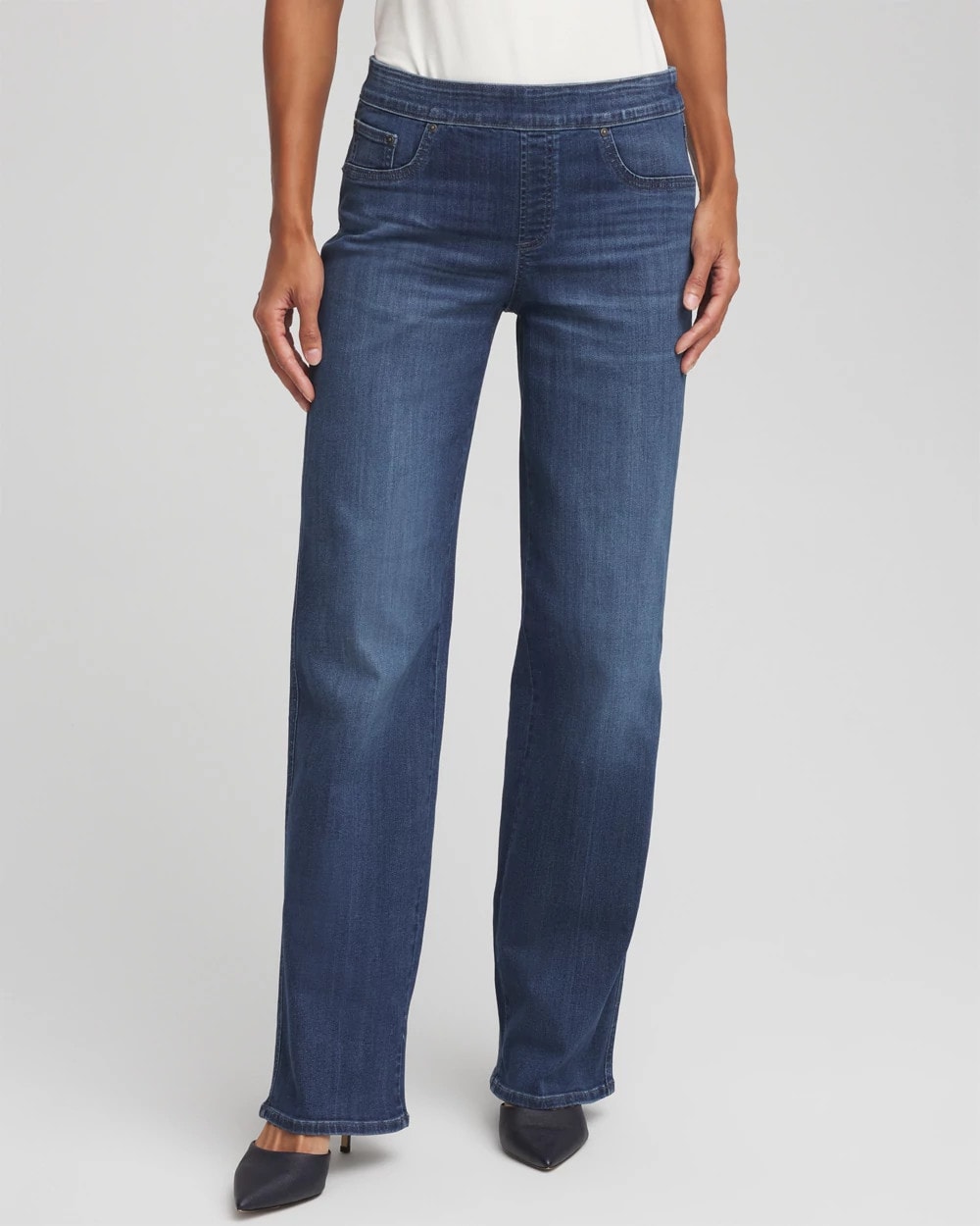 Chico's Best Seller - Pull On Wide Jean Aleah Indigo