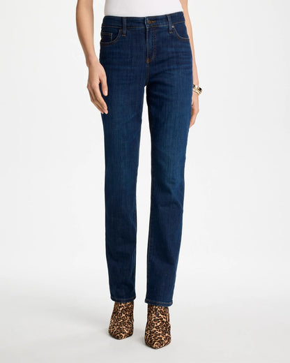 Chico's Discount - Girlfriend Slim Full-Length Jeans Dark Sapphire Indigo
