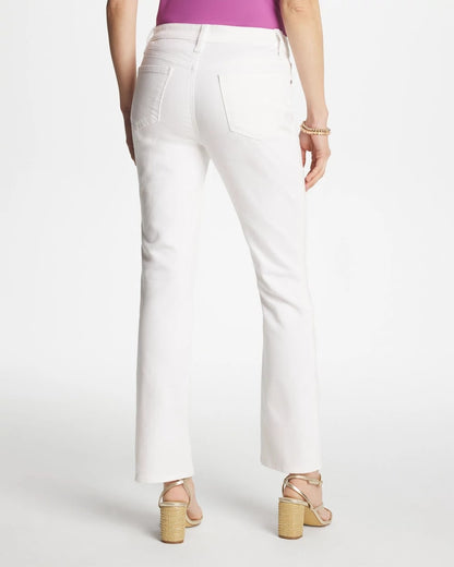 Chico's Featured - Cropped Girlfriend Kick Flare Jeans Alabaster