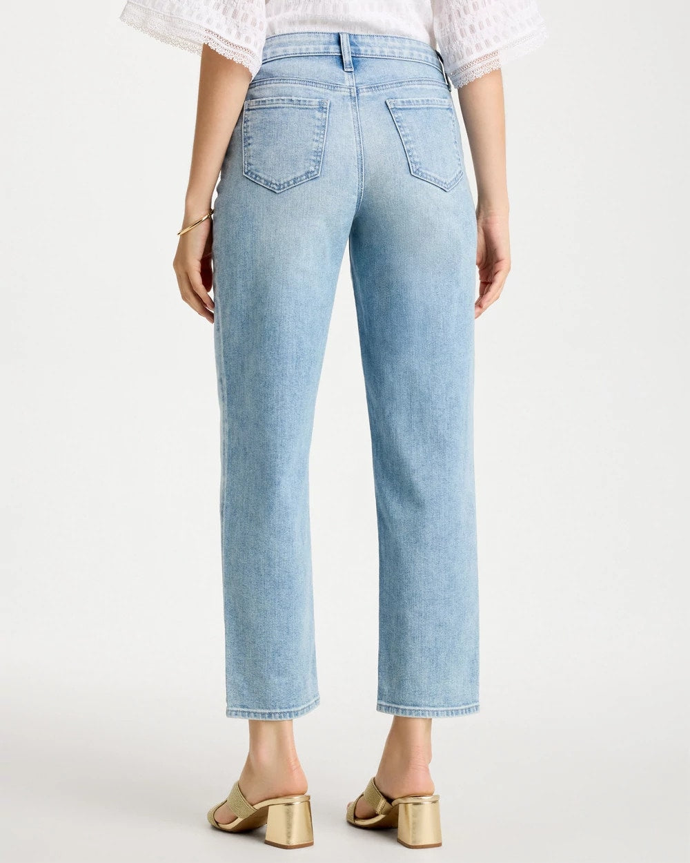 Chico's Exclusive - Relaxed Boyfriend Rolled Hem Jean Bahama Indigo