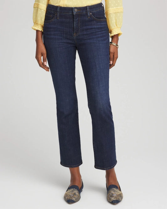 Chico's Trending - Girlfriend Kick Flare Jeans Dark Sapphire Indigo