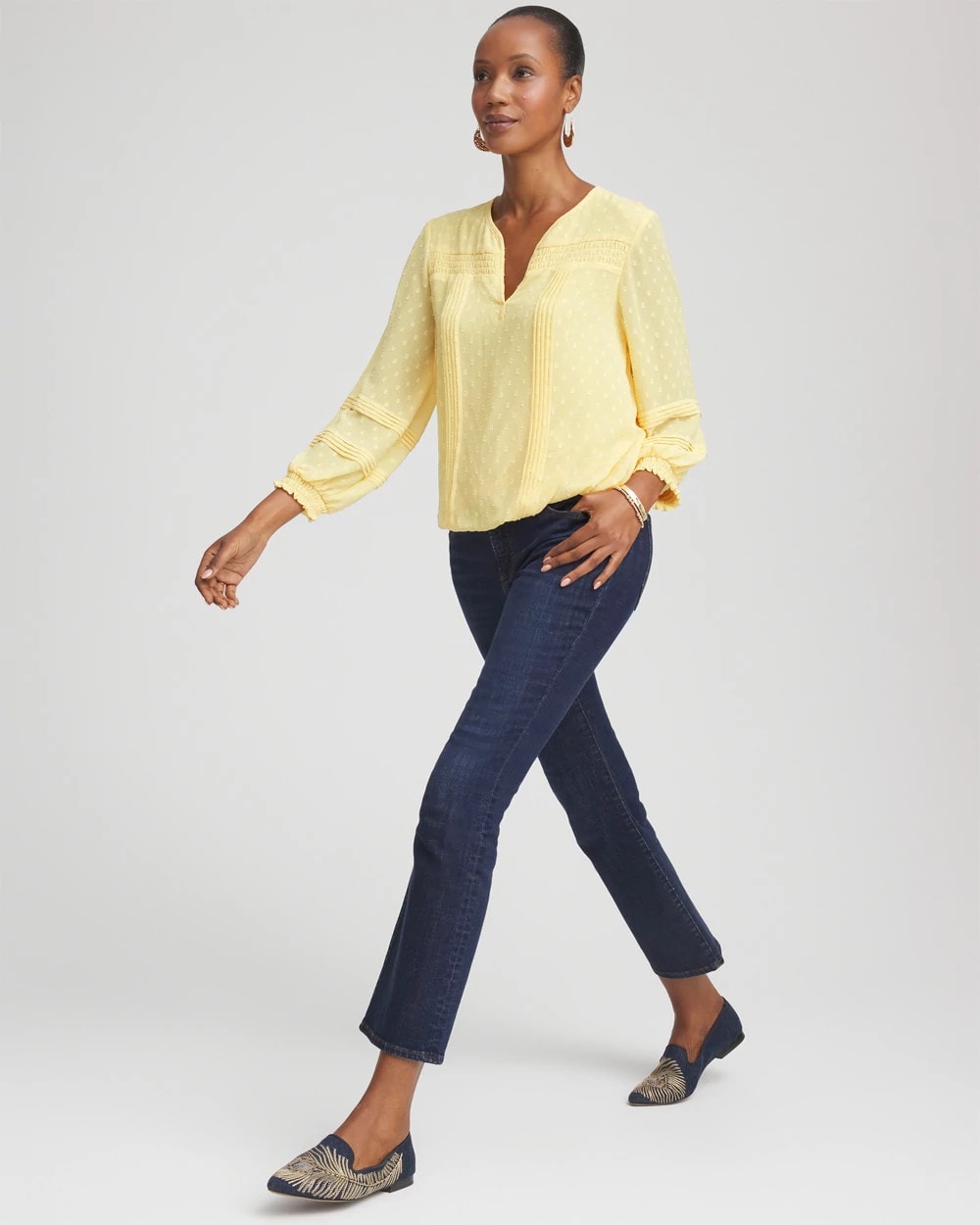 Chico's Trending - Girlfriend Kick Flare Jeans Dark Sapphire Indigo