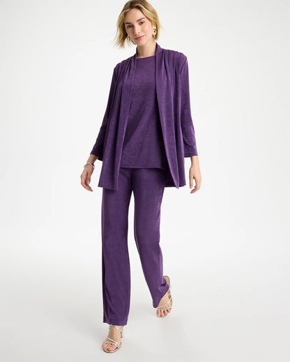 Chico's Smart Buy - Travelers™ Pleat Front Jacket Rich Amethyst