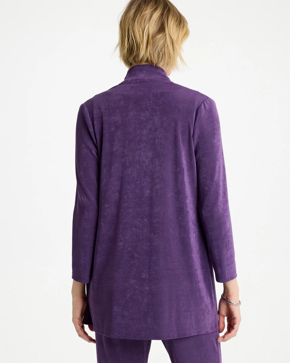 Chico's Smart Buy - Travelers™ Pleat Front Jacket Rich Amethyst