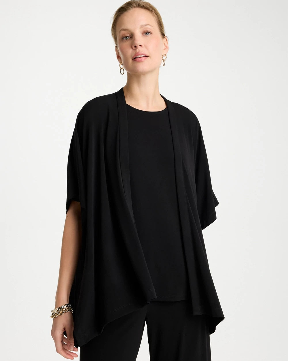 Chico's Trusted - Travelers™ Knit Cape Cardigan Black
