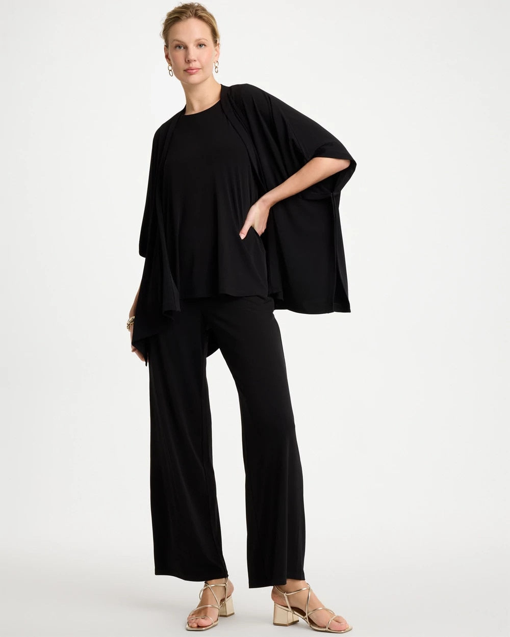Chico's Trusted - Travelers™ Knit Cape Cardigan Black