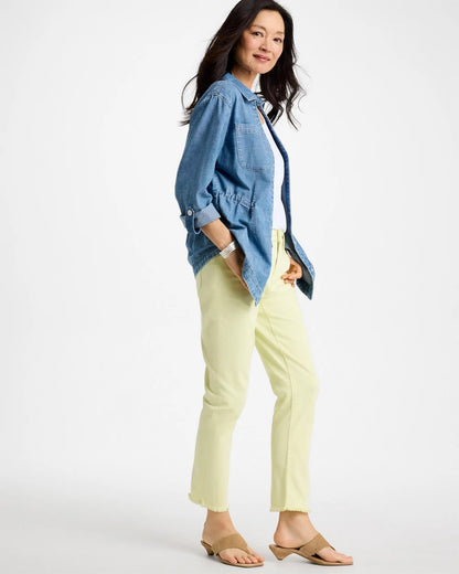 Chico's Best Seller - Denim Cinch Waist Jacket Burano Indigo