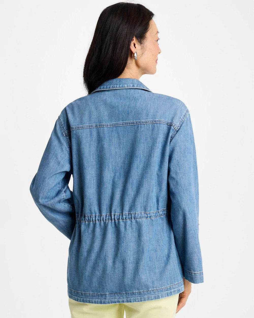 Chico's Best Seller - Denim Cinch Waist Jacket Burano Indigo