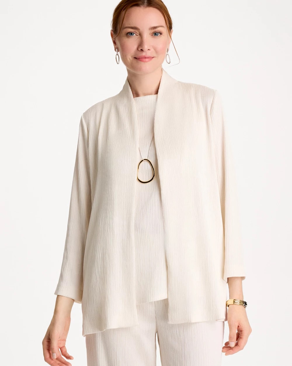 Chico's Hot Sale - Travelers™ Crinkle Textured Cardigan Sea Salt
