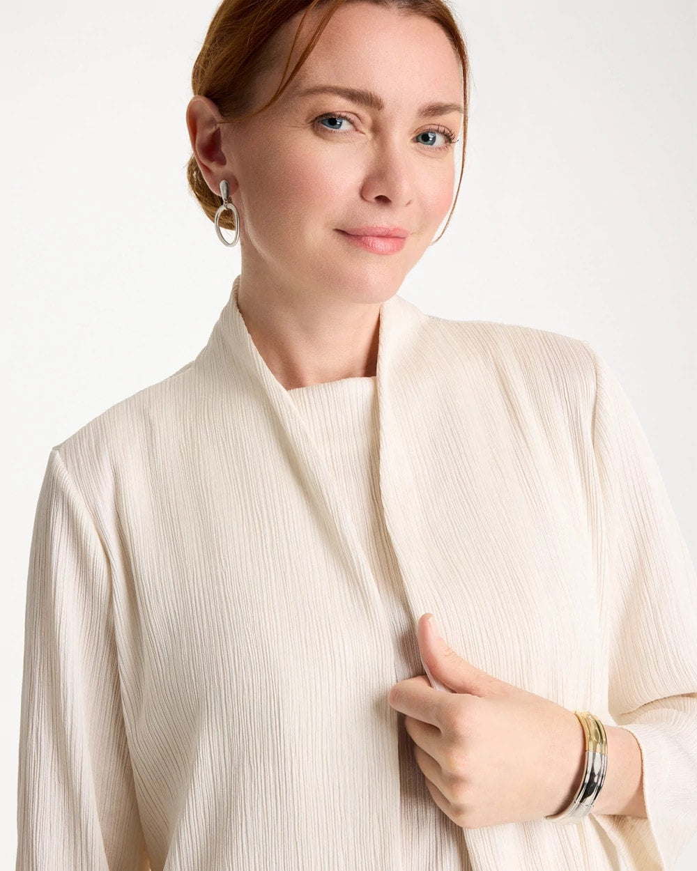 Chico's Hot Sale - Travelers™ Crinkle Textured Cardigan Sea Salt