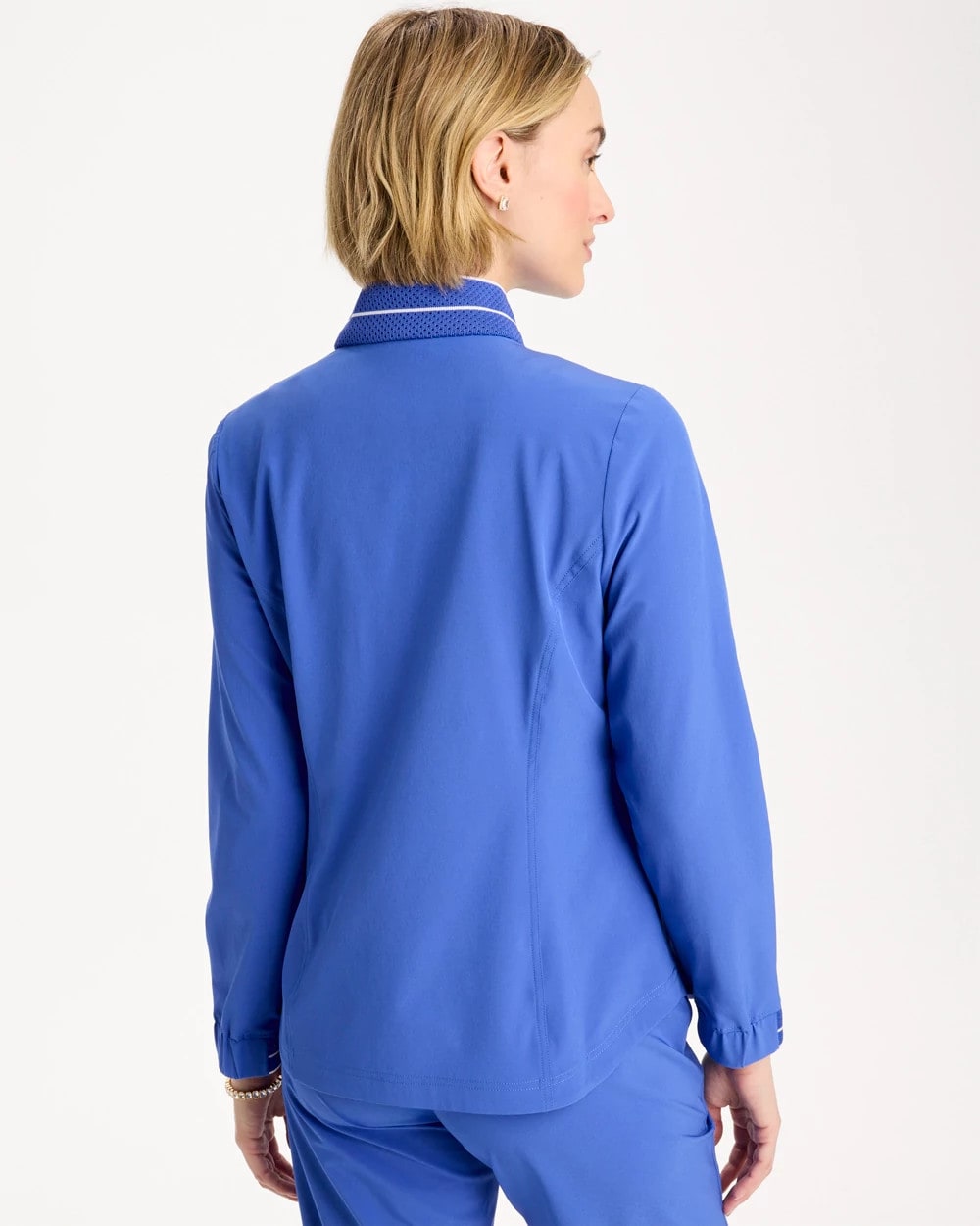 Chico's Hot Sale - Zenergy® UPF Mesh Trim Jacket Amparo Blue