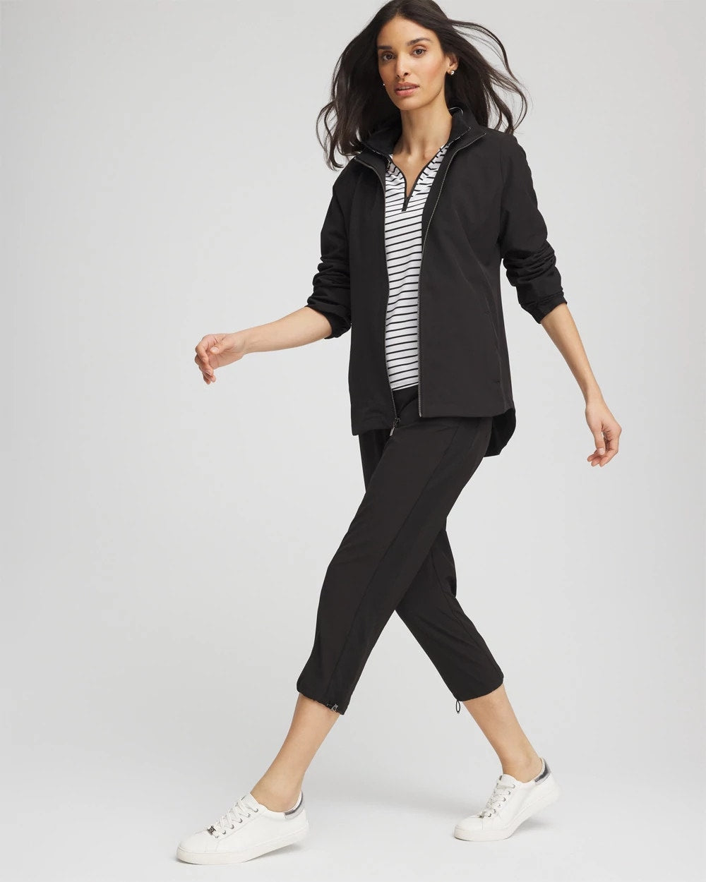 Chico's Discount - Zenergy® UPF Zip Front Jacket Black