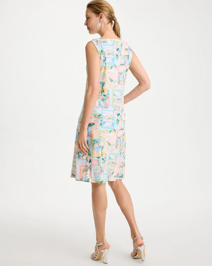 Chico's Discount - Jersey Knit Positano Shift Dress Bondi Blue