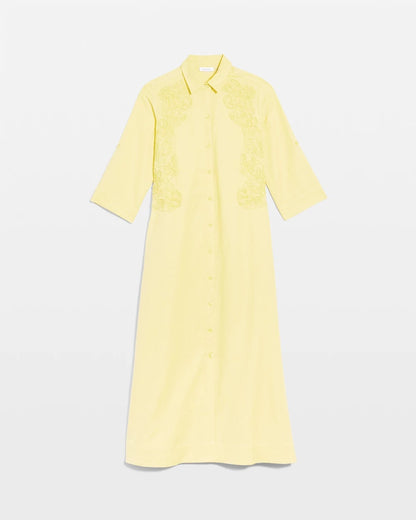 Chico's Value - Embellished Linen-Cotton Shirtdress Golden Haze