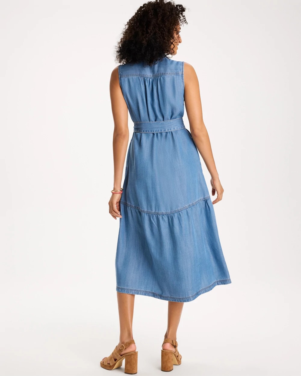 Chico's Essential - Twill Denim Belted Shirtdress Indigo