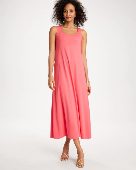Chico's Hot Sale - Seamed Knit Dress Calypso Coral