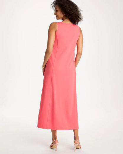 Chico's Hot Sale - Seamed Knit Dress Calypso Coral