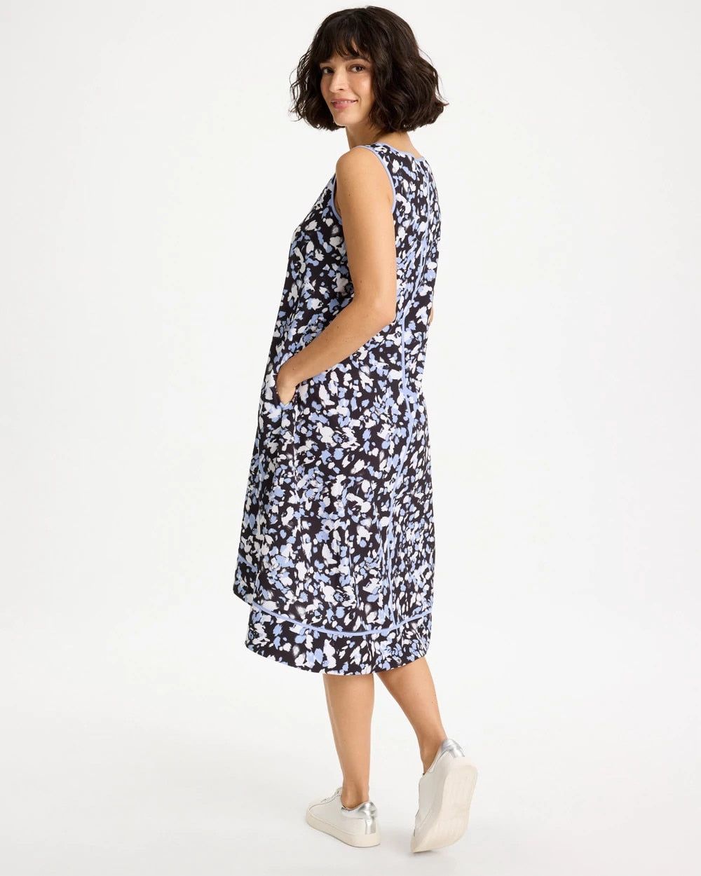 Chico's Latest - Zenergy® UPF Posh Dots Midi Dress Blue Muse