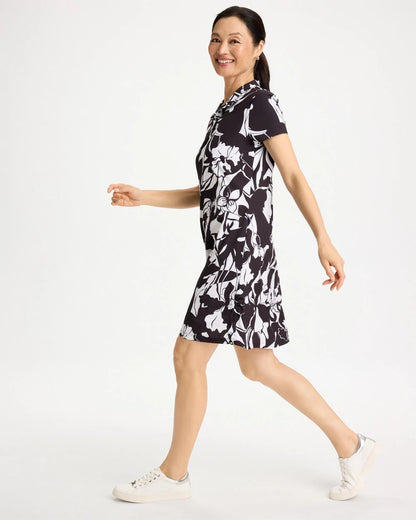 Chico's Special Offer - Zenergy® UPF Floral Nights Bungee Dress Black