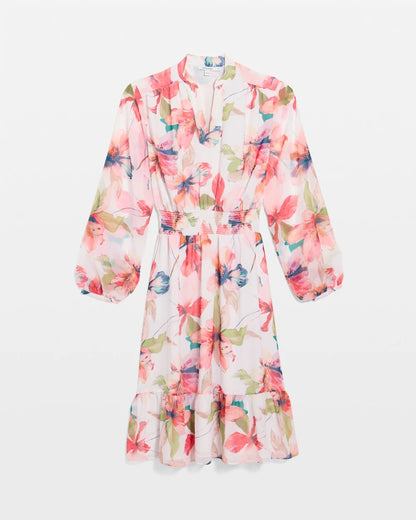 Chico's Smart Buy - Georgette Trapunto Pullover Dress Calypso Coral