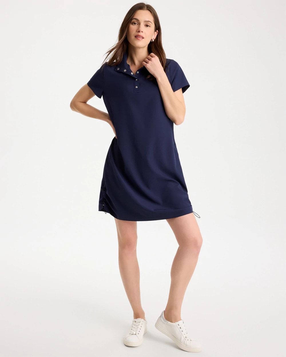 Chico's Hot Sale - Zenergy® UPF Mockneck Bungee Dress Passport Blue