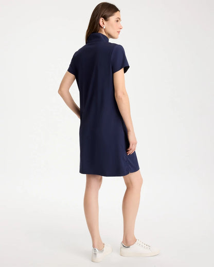 Chico's Hot Sale - Zenergy® UPF Mockneck Bungee Dress Passport Blue