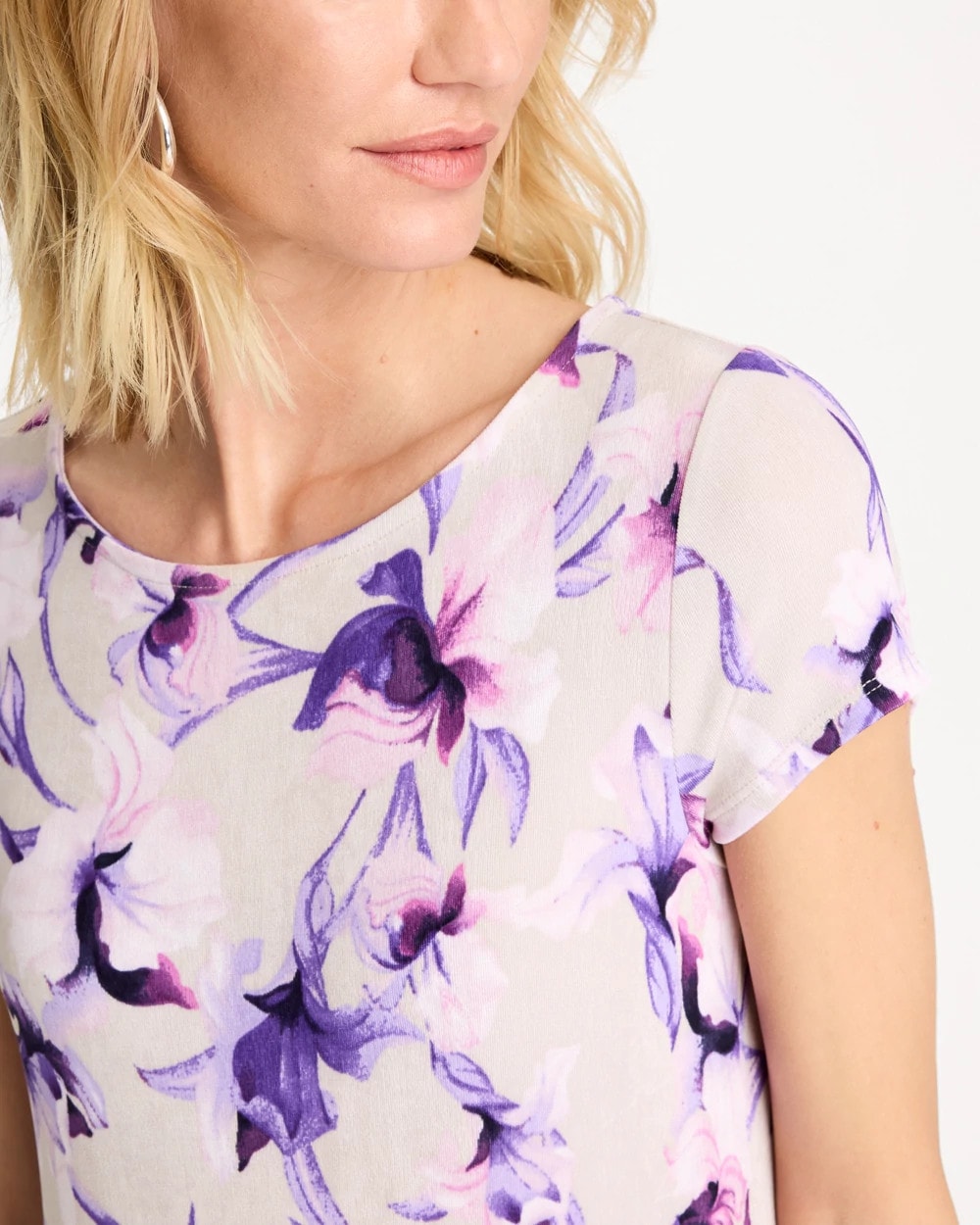 Chico's Quality - Travelers™ Amethyst Iris Maxi Dress Rich Amethyst