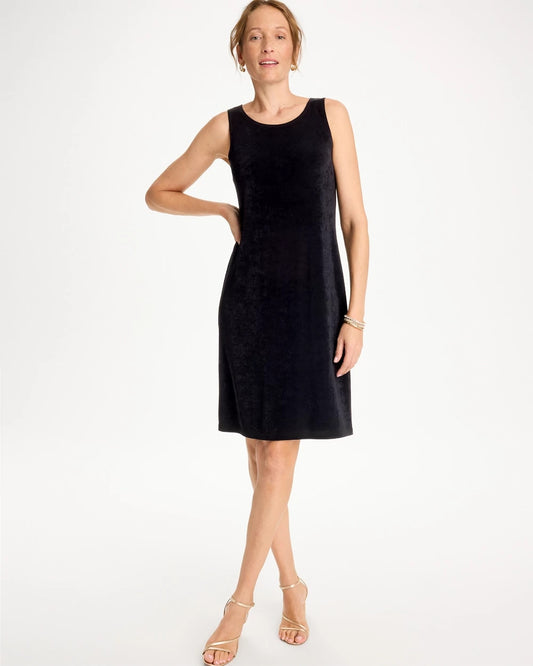 Chico's Exclusive - Travelers™ Short Tank Dress Travelers Black