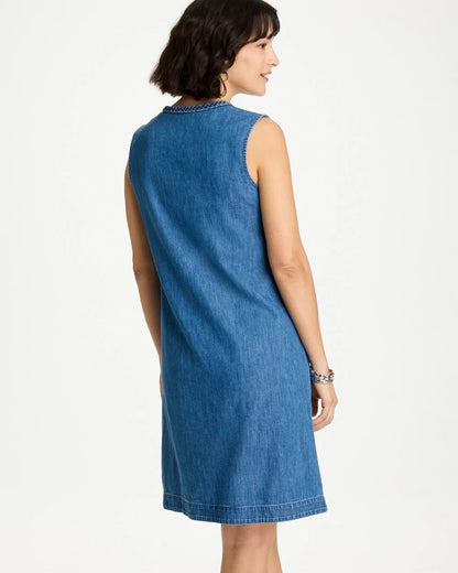Chico's Hot Sale - Denim Braided Dress Indigo