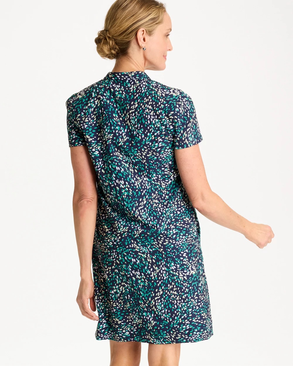 Chico's Customer Favorite - Zenergy® UPF Contrast Trim Dress Topanga Green