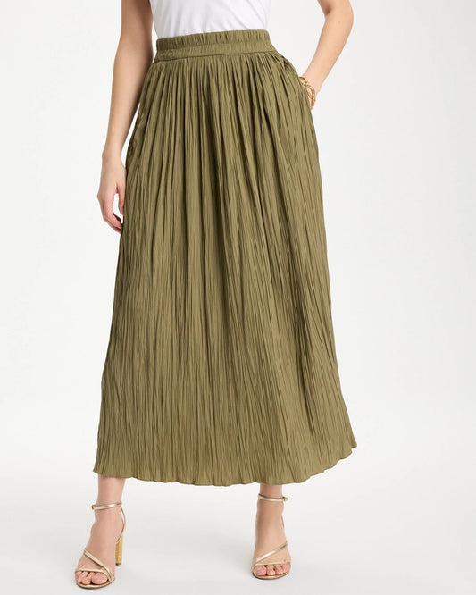 Chico's Everyday - Sea Island Pull-On Maxi Skirt Lichen