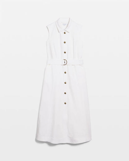 Chico's Everyday - Denim Sleeveless Shirtdress Alabaster