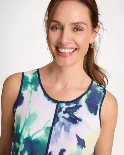 Chico's Featured - Zenergy® UPF Floral Midi Dress Topanga Green