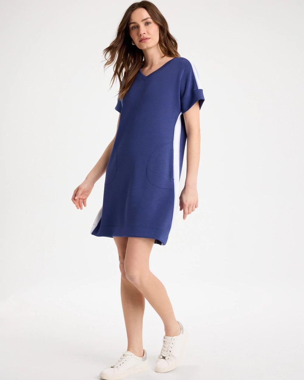 Chico's Deals - Zenergy® Soft Contrast Dress Starlit Navy