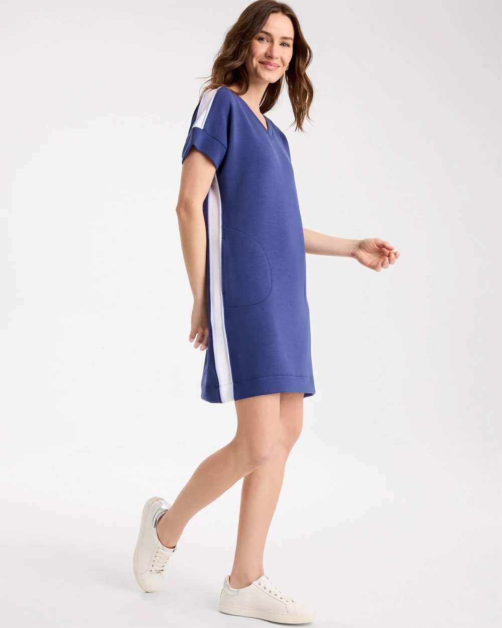 Chico's Deals - Zenergy® Soft Contrast Dress Starlit Navy