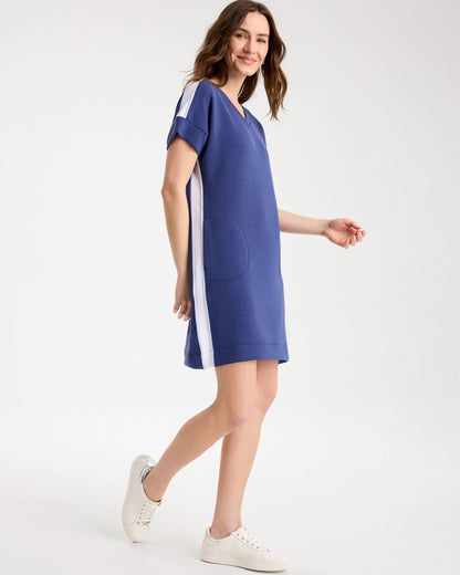 Chico's Deals - Zenergy® Soft Contrast Dress Starlit Navy