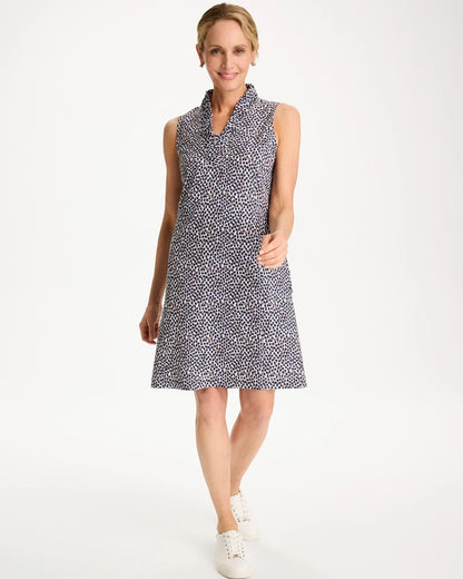 Chico's Recommended - Zenergy® UPF Ruffle Dress Passport Blue