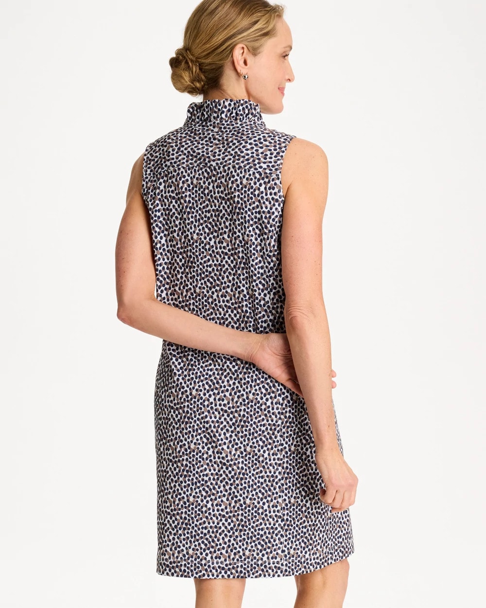 Chico's Recommended - Zenergy® UPF Ruffle Dress Passport Blue