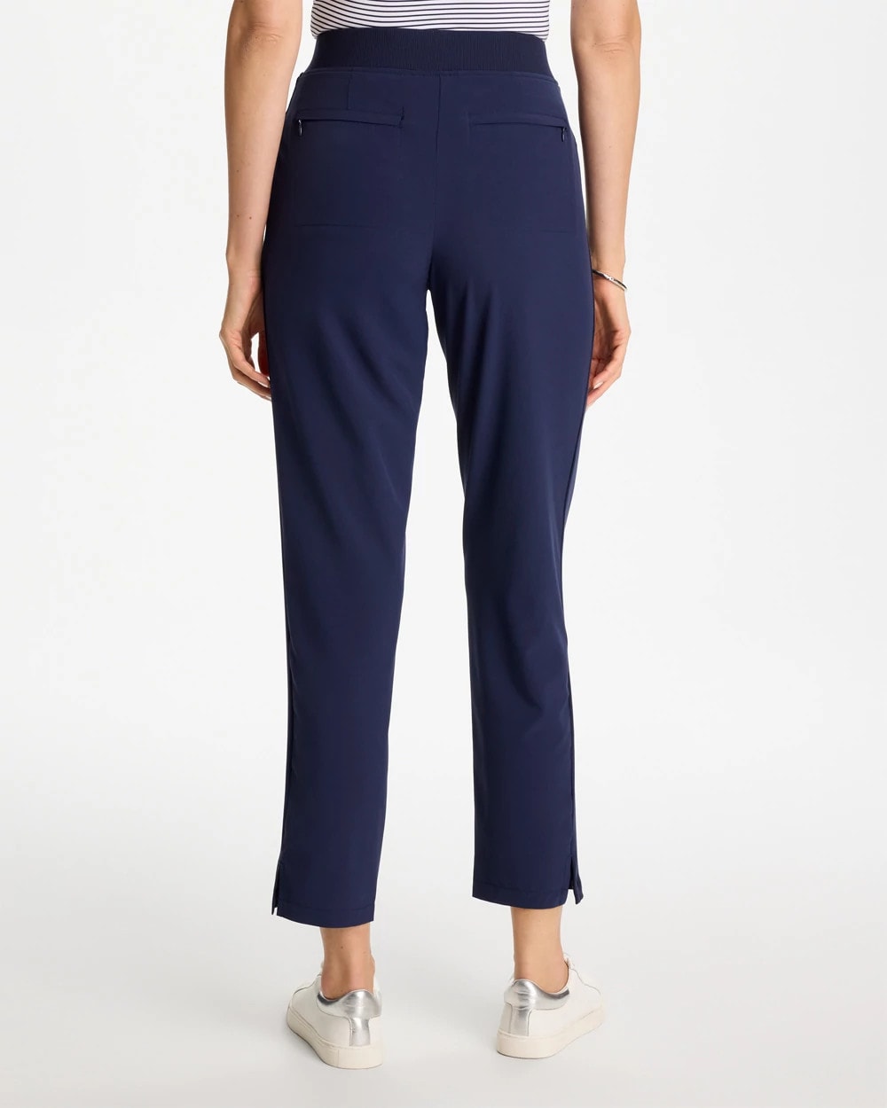 Chico's Discount - Zenergy® UPF Rib Mix Ankle Pants Passport Blue