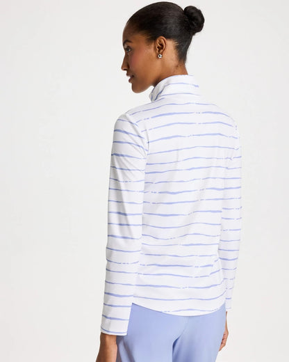 Chico's Latest - Zenergy® UPF Caviar Half Zip Blue Muse